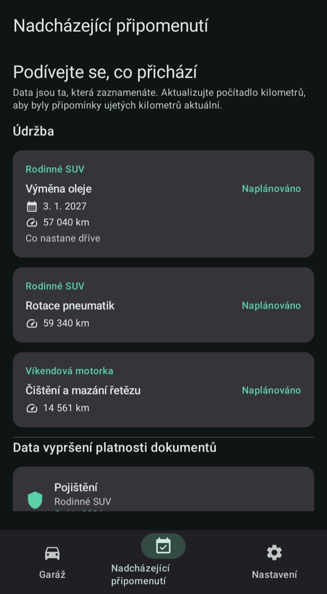 Údržba a obnovy,
vždy včas
