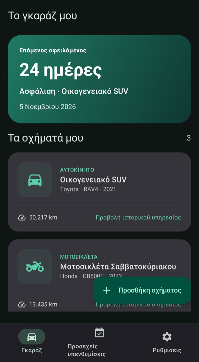 Μάθετε τι είναι επόμενο
για κάθε όχημα
