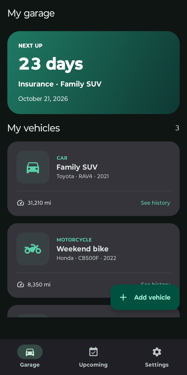Know what's next
for every vehicle