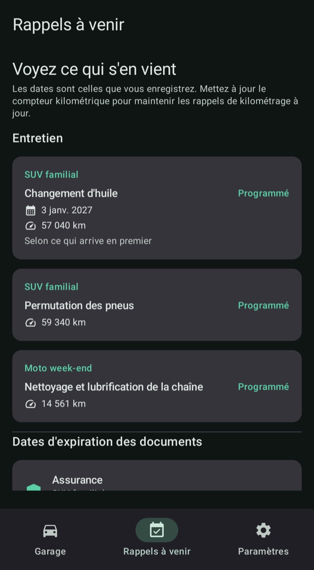 Entretien et renouvellements,
toujours à temps