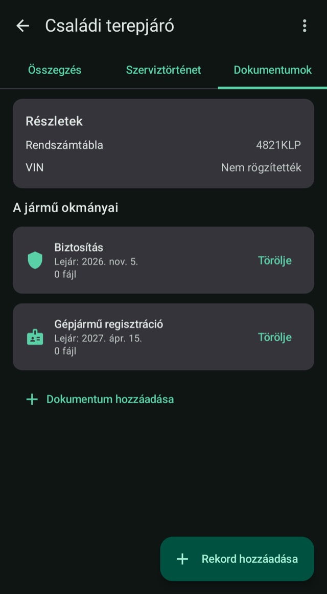 Biztosítás és dokumentumok,
nincs meglepő lejárati dátum