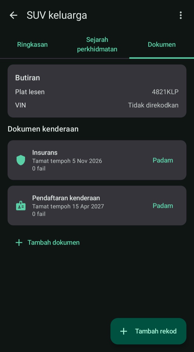 Insurans dan dokumen,
tiada tarikh luput mengejut