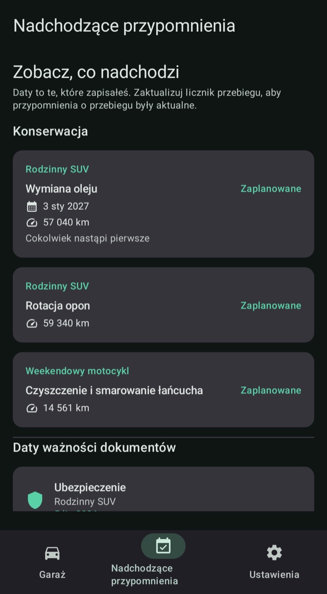 Konserwacje i odnowienia,
zawsze na czas