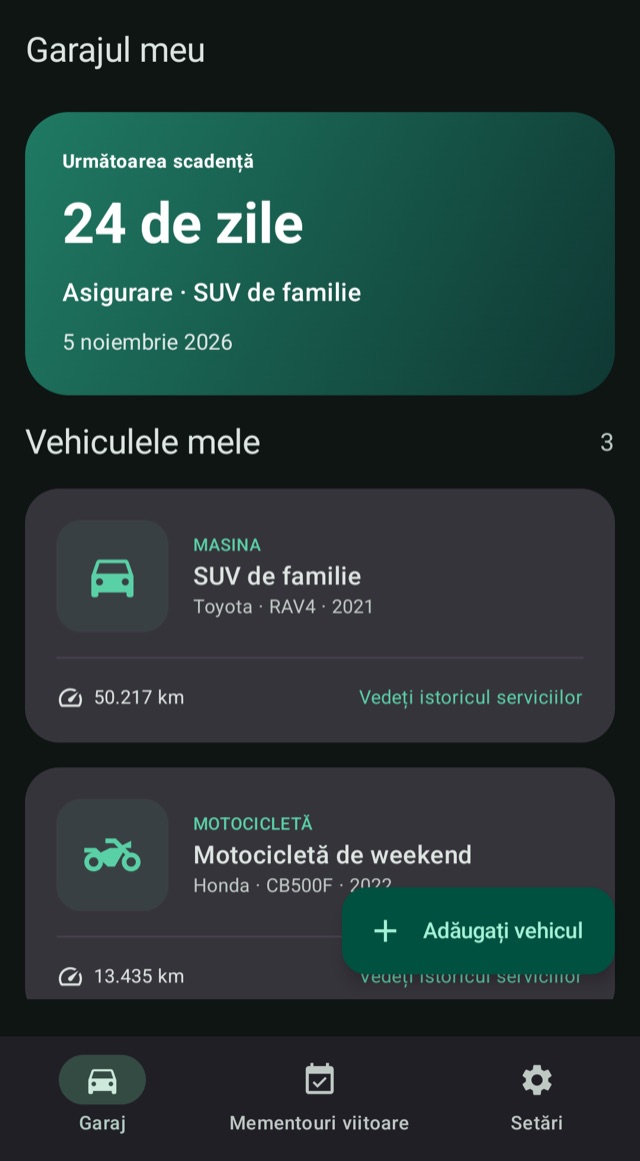 Aflați ce urmează
pentru fiecare vehicul