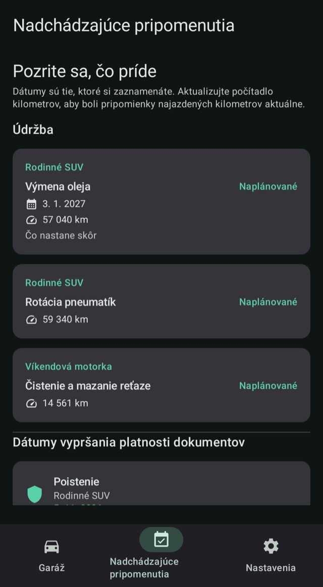 Údržba a obnovy,
vždy načas