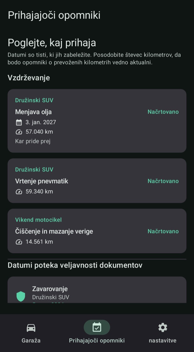 Vzdrževanje in obnove,
vedno pravočasno